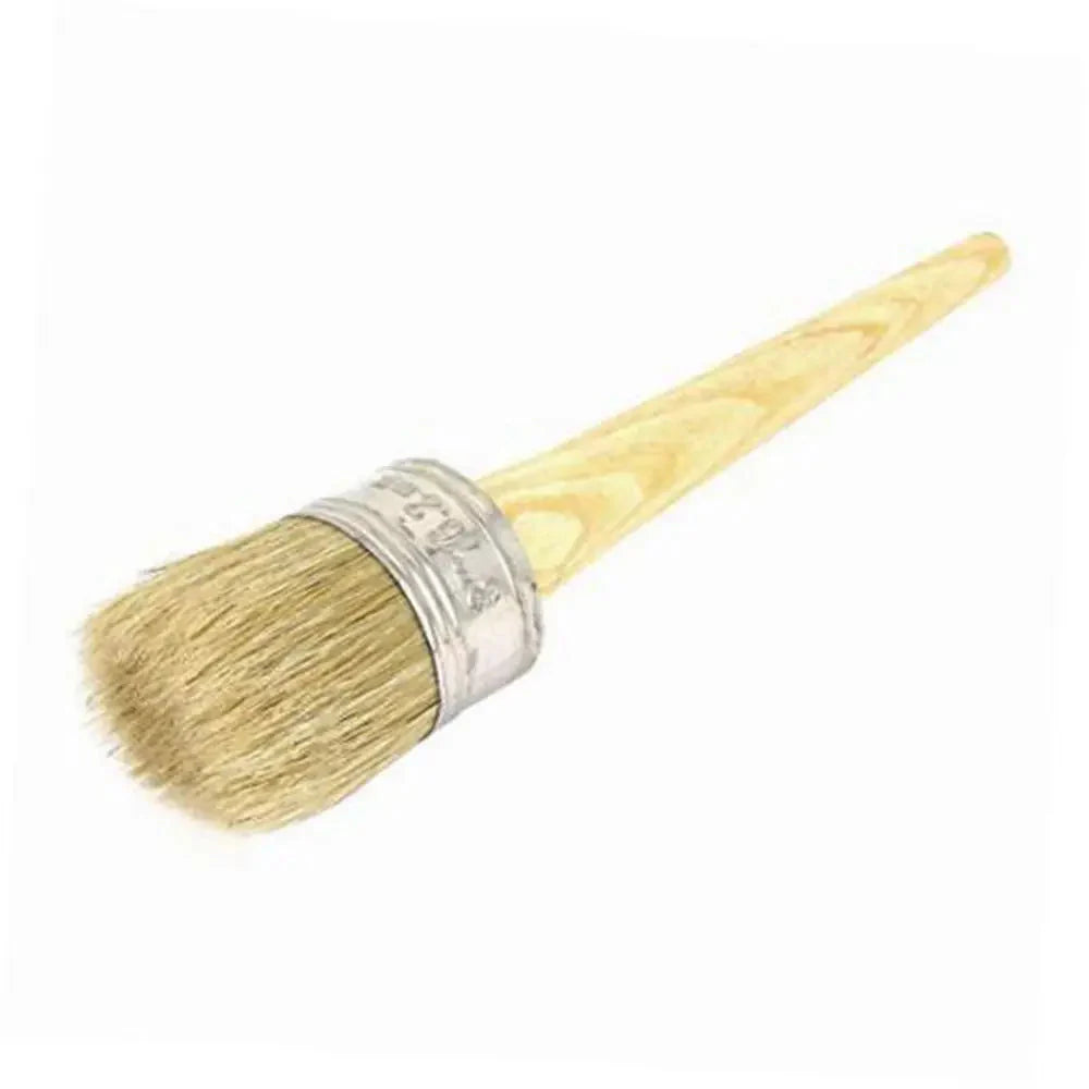 Painting Supplies 20-50mm Artist Brush 185mm Long Round Bristle Paint Brush Tools Chalk Oil Painting Brush Wooden Handle