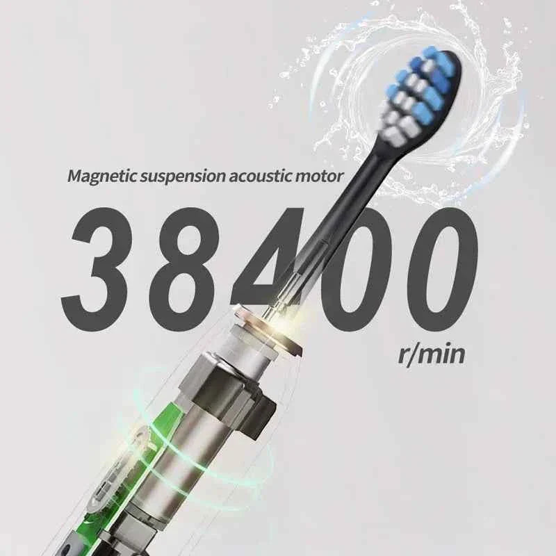 2025 Smart Sonic Electric Toothbrush for Adults Deep Cleaning with Soft Bristles and Waterproof Feature Teeth Whitening