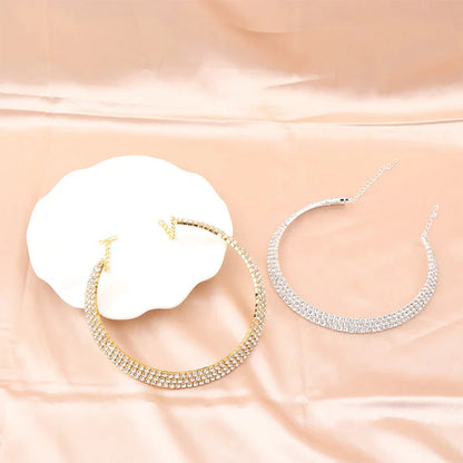 4Pcs/set Bridal Jewelry Set Necklace Bracelets Ring Earrings Set Super Gorgeous Luxury Shiny Fashion Jewelry Party Gift
