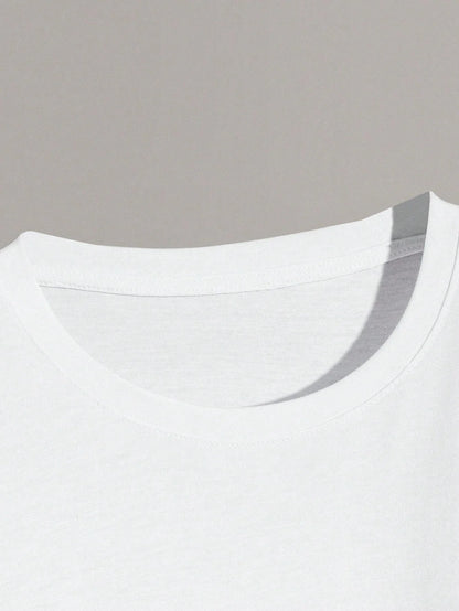 Paris Romantic City Letter Graphic Print Tees Men T-Shirt Summer Loose Clothing Loose Cotton Oversize Tshirt Street Soft Tops