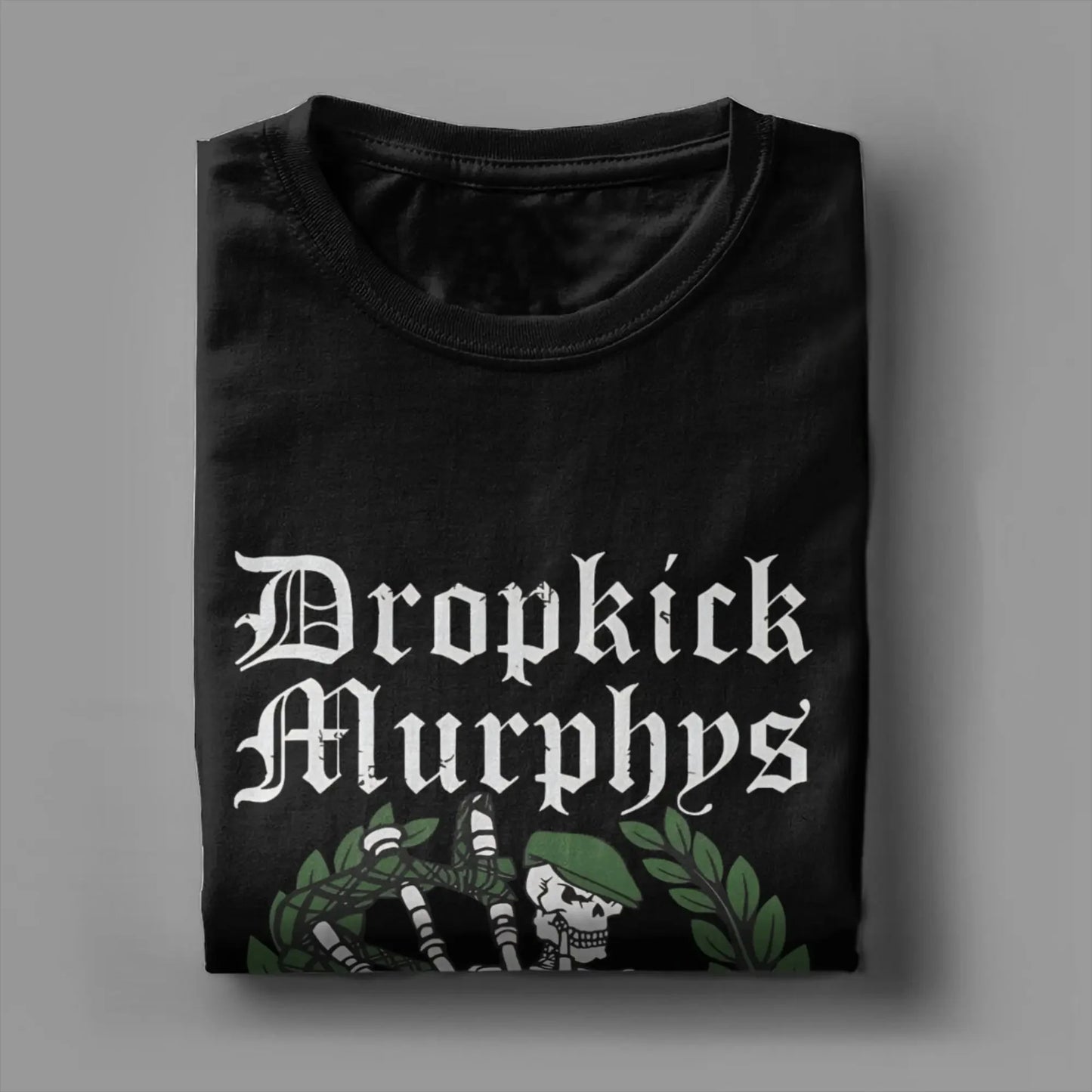 Men's T-Shirts Dropkicks Murphyss Band Novelty 100% Cotton Tee Shirt Short Sleeve  T Shirt Crewneck Clothing Gift Idea