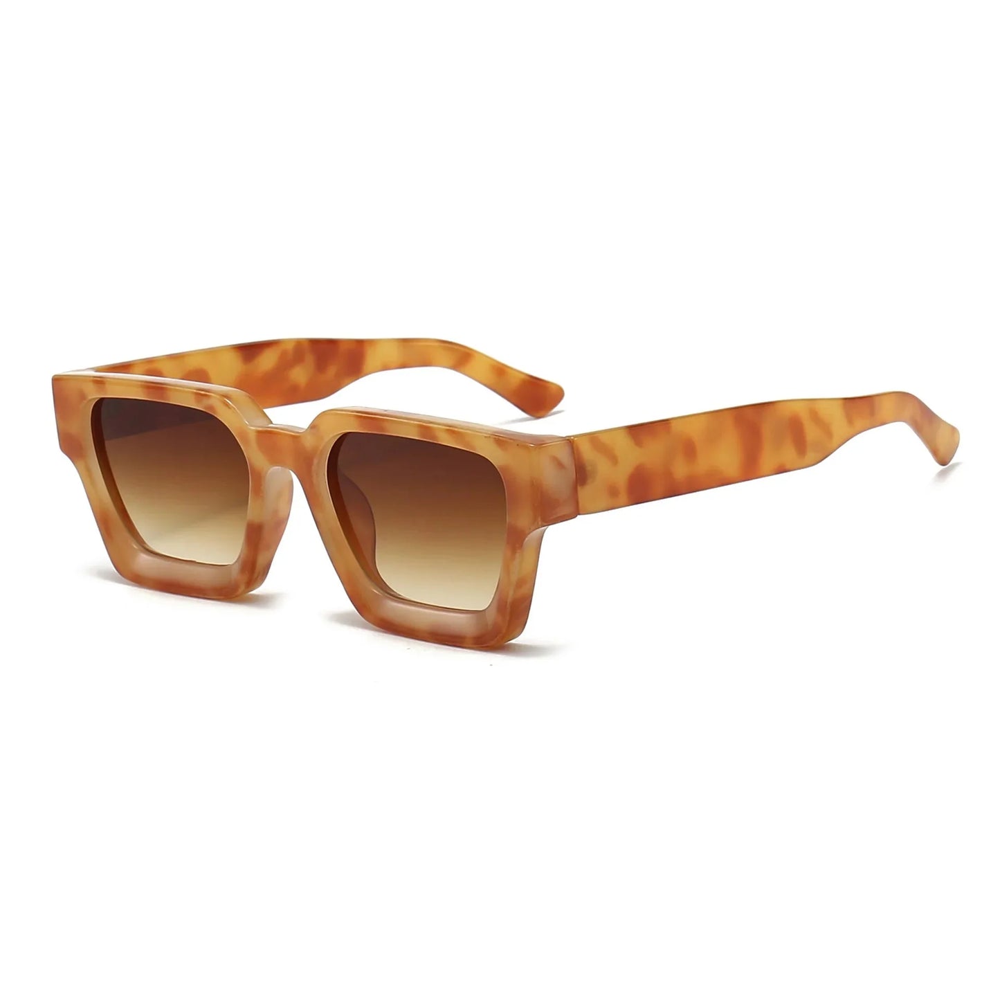 KLASSNUM Men Square Frame Sunglasses 2025 Luxury Brand Designer Sun Glasses Retro Trendy Shades UV400 Unisex Women Glasses New