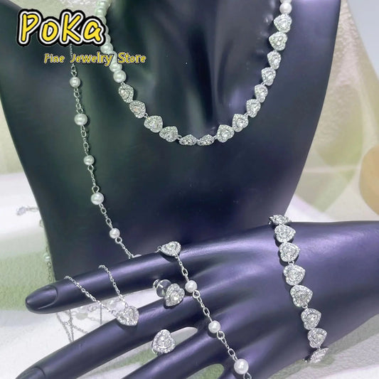 Love Jewelry 2025 New Sales Trends Pearl Necklace Bracelet Earrings Exquisite Charm Gifts for Women's Wedding Gifts Wholesale
