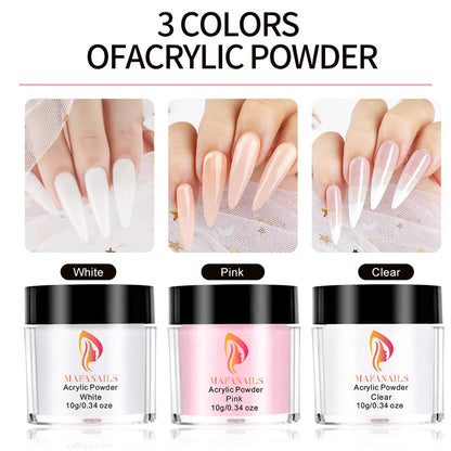 Nail Kit Set Acrylic Powder Monomer Acrylic Liquid For Nail Extension Professional Gel Manicure Set False Nails Art Tools Set *&