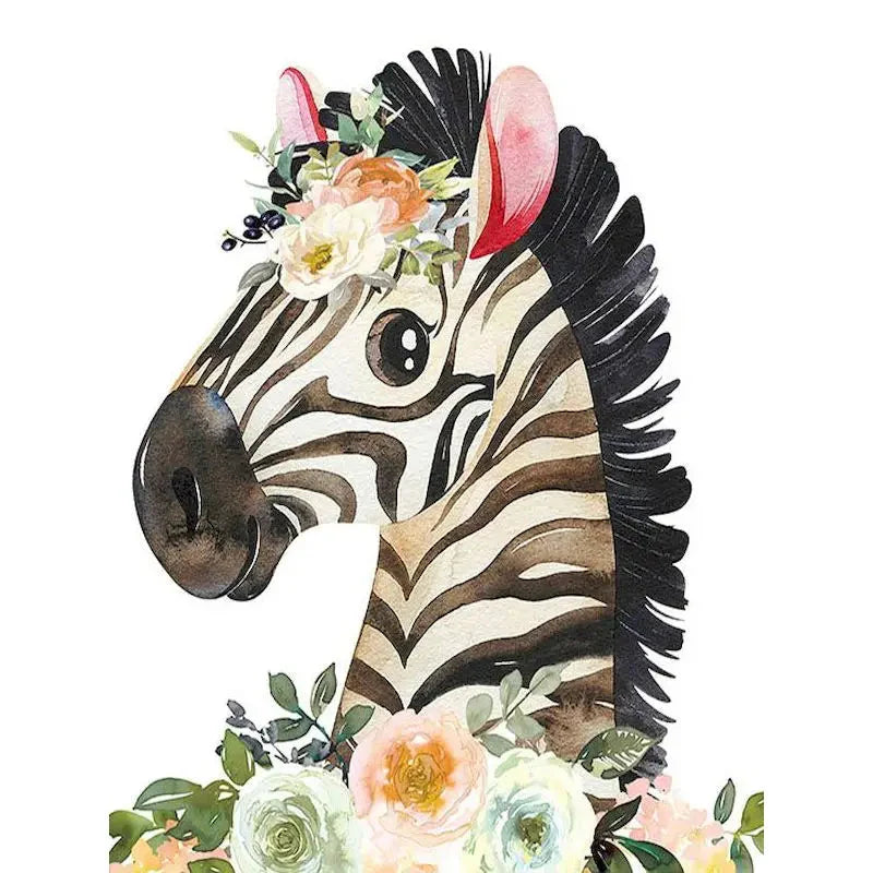 GATYZTORY Paint By Number For Kids Painting Animal And Flower 20x20cm Decorative Paintings Kill Time Easy Hand Painting
