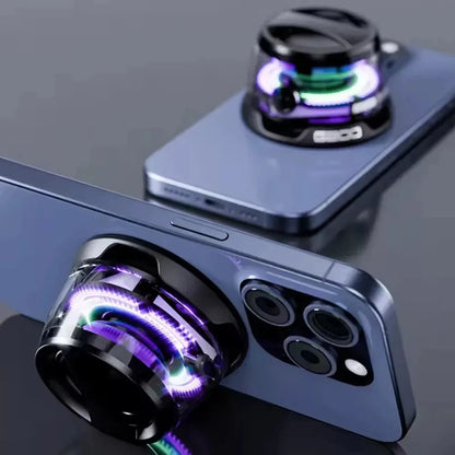 Magnetic Portable Bluetooth Speaker Mini Sound Box HiFi Stereo Soundbar Wireless Loudspeaker with LED Color Light Phone Holder