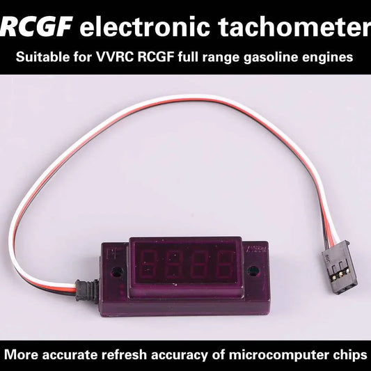 RCGF Electronic Tachometer RC Model Use Ignition for Motor RPM Revolutions Speed Measurement Meter