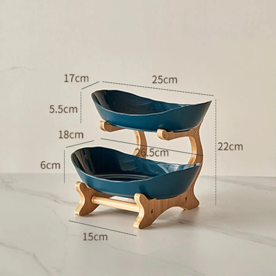 2/3 Layer Fruit Plate Home Living Room Plastic Snack Dish Creative Modern Dried Fruit Basket Candy Dish Cake Stand Salad Bowl