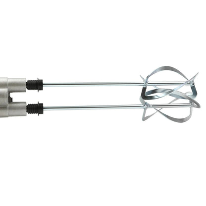 2 Paddle Cement Mixer Mortar Stirrer Concrete Paint Mortar Hand Mixer 6  Speeds Optional Red 1800W / Green 2800W
