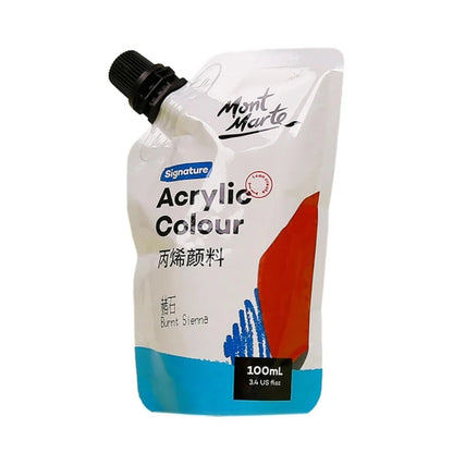 Art Acrylic Paint, 11 Colors Acrylic Paint, 100ml Bag, Rich Pigmented, Waterproof Acrylic Paints for Artists, Beginners
