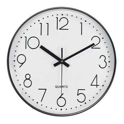 Minimalist Quartz Wall Clock Cubic Digital Clock Modern Style Silent Non Ticking Living Room Bedroom Office Clock 8/10/12 Inch