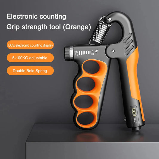 5-100 KG Grip Strength Trainer Non-Slip Gripper Stress Relief Adjustable Resistance for Musicians Athletes Hand Injury Recovery