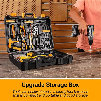 20V DEKO  cordless drill kit with battery,  manual repair, men's drill,basic toolbox, suitable for household tools