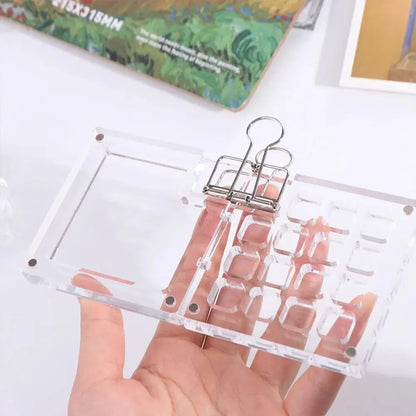 Art Supplies Acrylic Watercolor Paint Palette 8/15 Grid Mini Paint Pigment Box Portable Waterproof Empty Paint Box Student