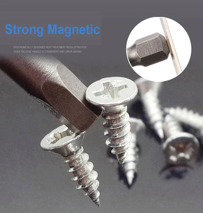 8pcs 100mm Hex Head Allen Wrench Drill Bits Set SAE Metric Allen Electric Hexagonal Bit Screwdriver Socket Bit Power Tool Parts