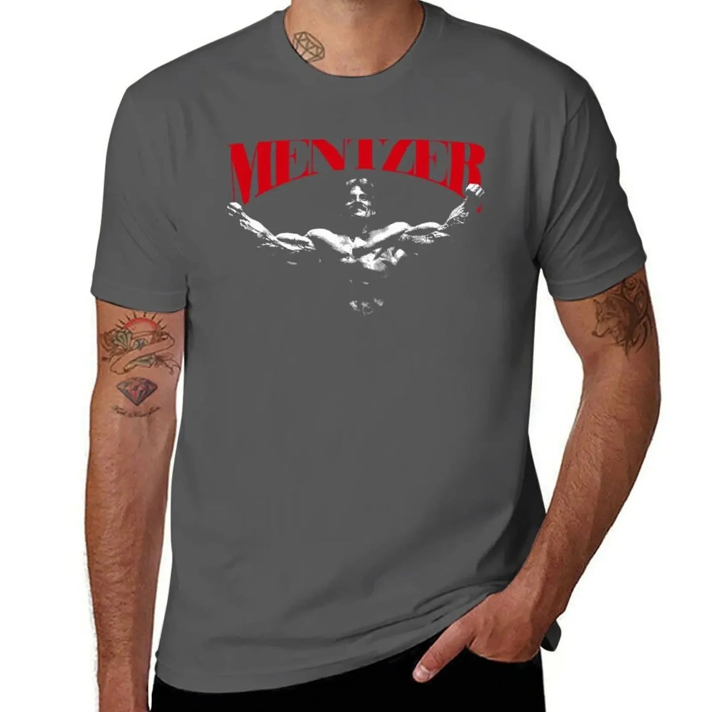 Mike Mentzer T-Shirt Gym Wear T-Shirt man t shirt cotton t shirts for man cotton funny T-Shirt