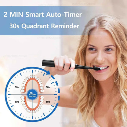 Sonic Electric Toothbrush for Adults Electronic Tooth Brush With Timer Rechargeable Electric Toothbrush with 8 Brush Heads