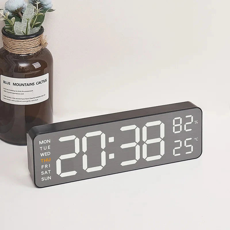 Mirror Brushed Finish Wall Clock Premium Modern Home Wall Clock