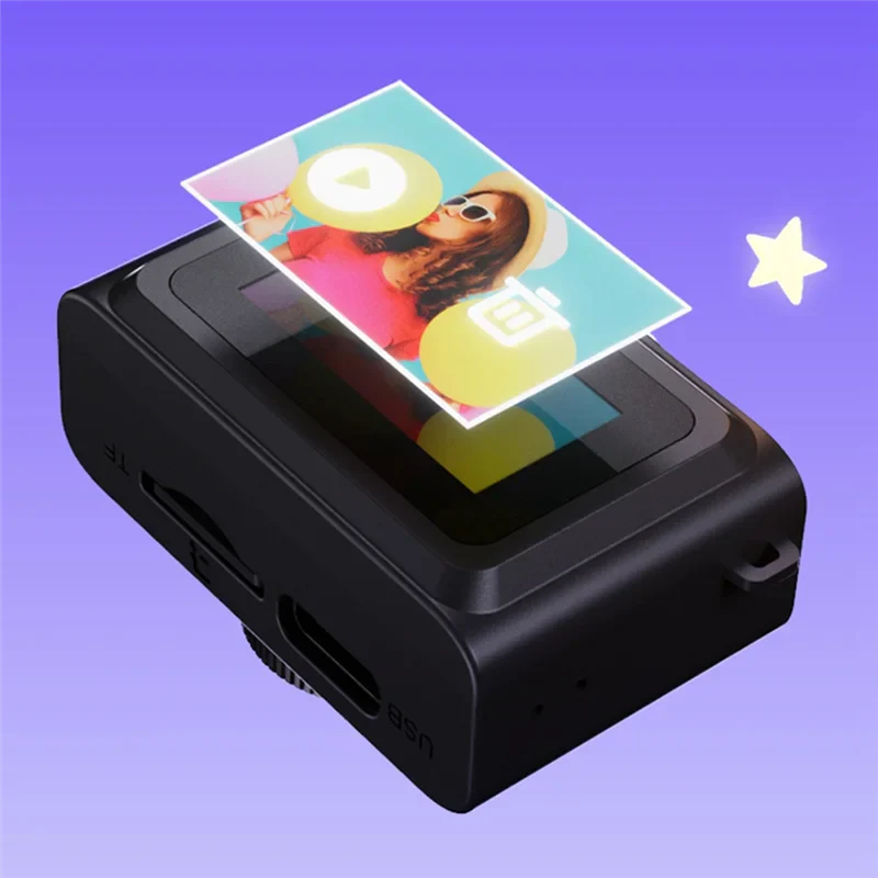 CABE-School Life Memory Thumb Camcorder 1080P HD Digital Camera Mini Retro Student Gift Portable Video Recording Device Videogra