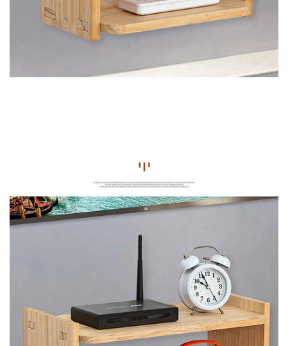Floating Shelves for Wall Decor,Soild Wood Wall Mounted Shelf for Bathroom,Bedroom,Living Room Kitchen Storage&Decoration