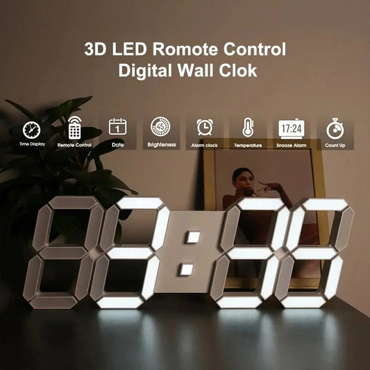 Multifunctional USB Ported LED 3D Digit Style Digital Clock