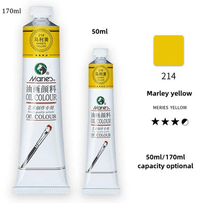 Marie's Oil Paint 170ML Oil Painting Art Creation Pigment Large Oil Paint Paint Single Commonly Used 24 Colors