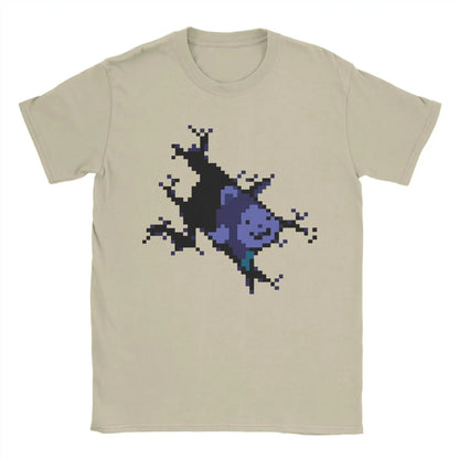 Men's T-Shirts Game Undertale Temmie Novelty Pure Cotton Tee Shirt Short Sleeve  T Shirt Round Neck Clothing Gift Idea
