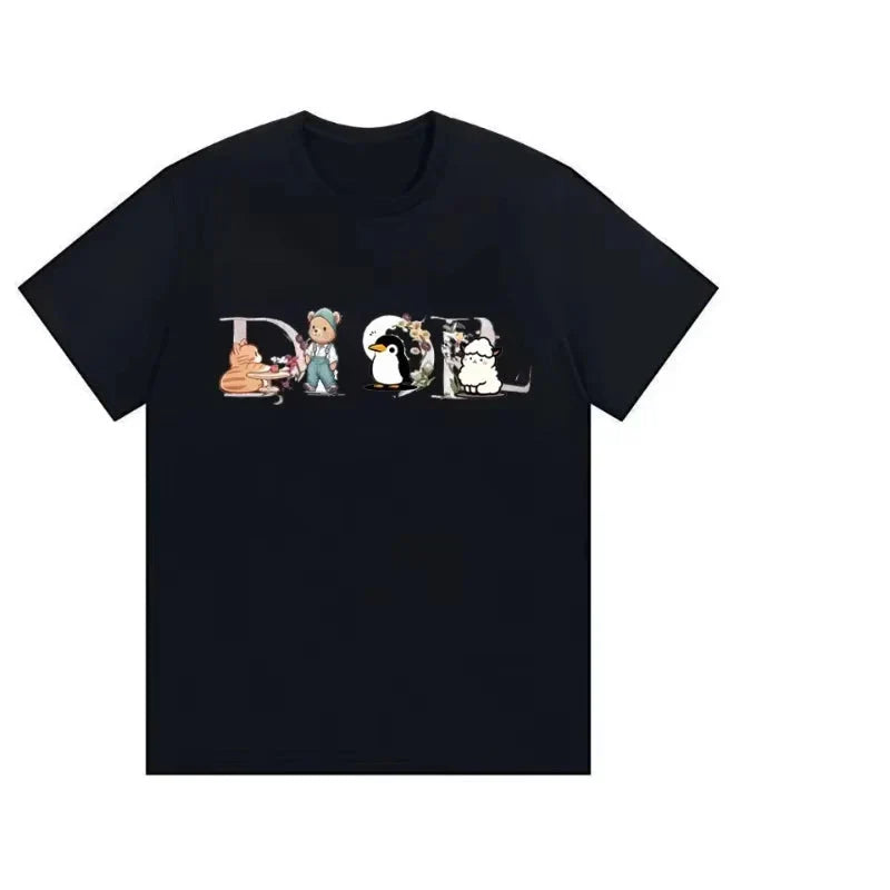 2026 Spring Summer  Printed Men's and Women's T-shirts, Fashionable and Breathable Everyday Wear for Street