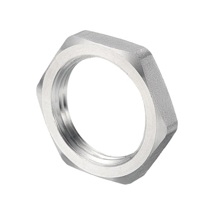 2/5Pcs Cast Pipe Fitting Hex Locknut, 304 Stainless Steel Hex Lock Nut Female Thread for Water Broom and Undercarriage Cleaner