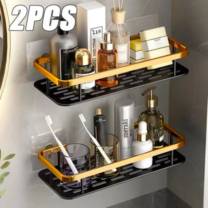 Bathroom Shelves Wall Mounted Non perforated Bathroom Shelf Shower  Storage Shelf  Kitchen Organizer  Bathroom Corner Shelf