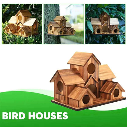 Bird Houses Bird Room Large Bird House for Garden Courtyard Backyard Decor Finch Bluebird Cardinals Handmade Humming 2026 1pcs