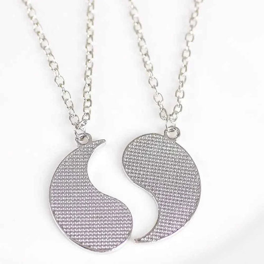 Style For Best Friends Women Fashion Jewelry Lovers Men Couple Necklace Yin Yang Necklace Clavicle chain Gossip Dragon Pendant