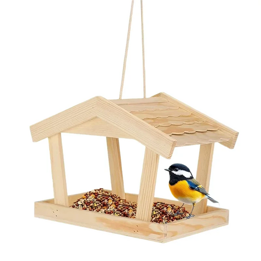 B84B-Feeding Station For Birds Outdoor Bird Feeder House Pet Supplies Rustic Hummingbird Feeders For Yard Patio Porch Pathway