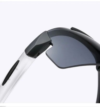 Men Sports Sunglasses Riding Mirror Wind Frameless Glasses Driving Dazzle Colour Outdoor Motorcycle Running Fishing Travel