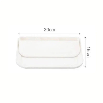 1pc Foldable Wall-mounted Shelf, For Bathroom, Toilet, Kitchen, Bedside, No Drilling Phone Storage, Wifi Router Storage