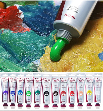 100ml Oil Paint 45 Colors Student Art Creation Special Waterproof Quick-drying Large Sticks Of Pigment School Painting Supplies