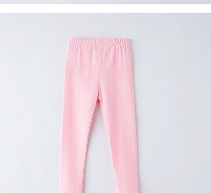 Girls' Leggings For Spring And Summer Suitable For Wearing Outside. They Are Thin-Style, Slim-fitting long Trousers For Childre