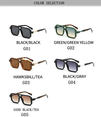 2024 Square Sunglasses For Men Vintage Fashion Glasses Sunglasses Women Trendy Dropshipping Shades Gafas De Sol Hombre Lunette