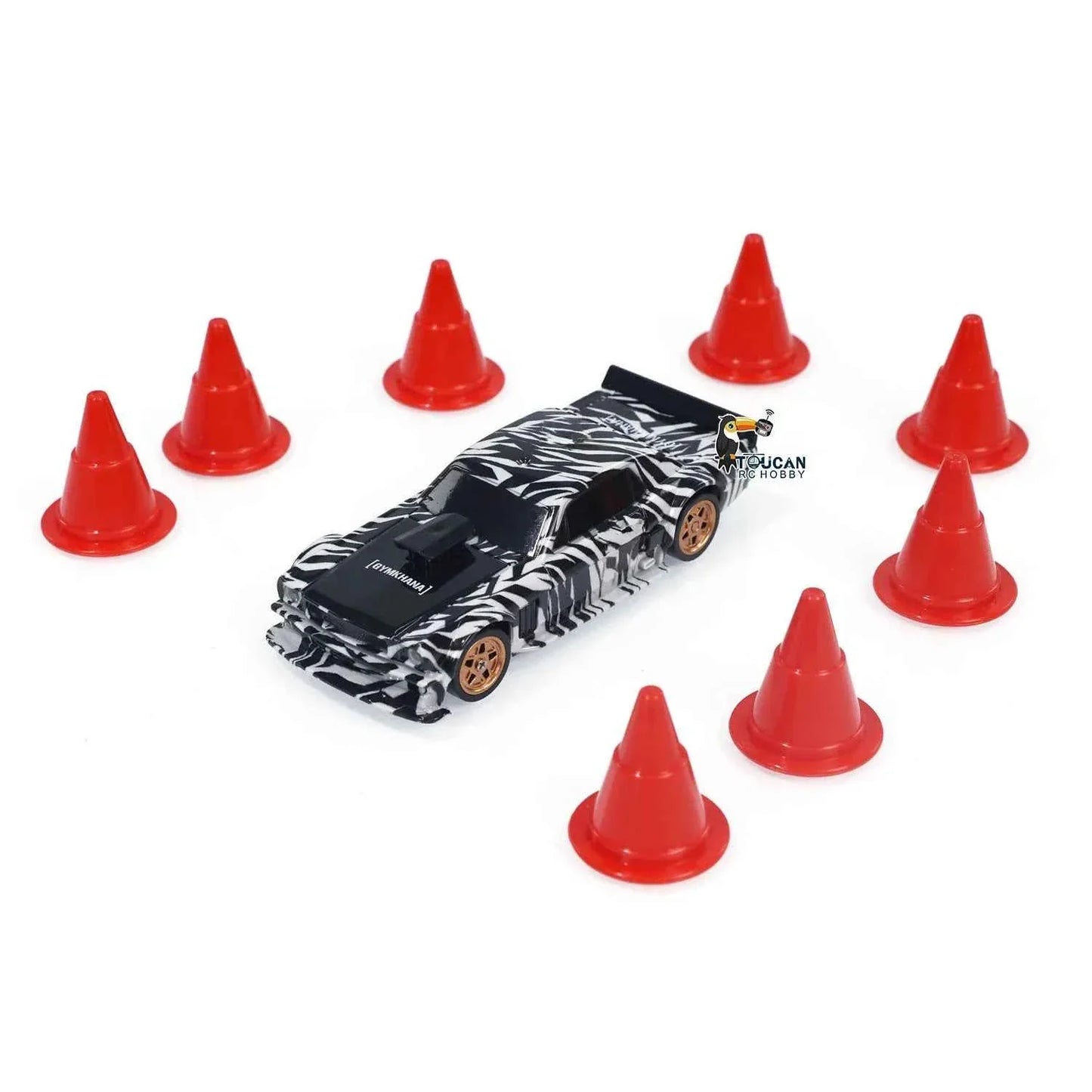 RTR RC Dift Race Car 1/43 Scale 4WD Gyro Four-wheel Drive Radio Control High Speed Model 2.4G Racing Drifting Cars Gifts Toys