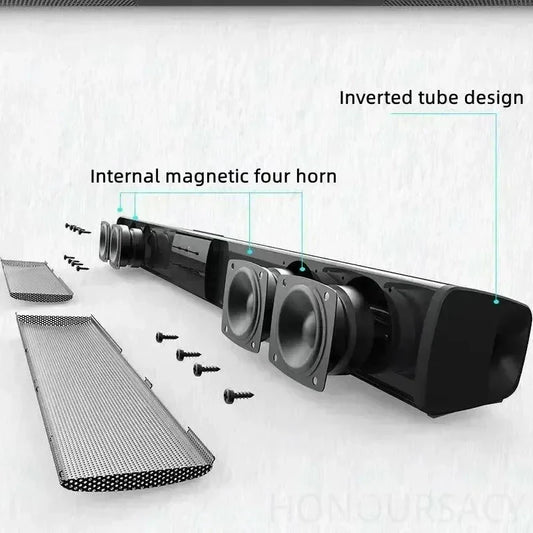 BS-28B High Quality Bluetooth Speaker High Power Wallmounted Wireless 40w Sound Bar Stereo Home Theater TV Strong Bass Sound Bar
