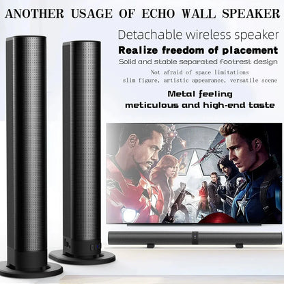 Powerful 120W Soundbar Sound Radio Blaster Bar Audio TV PC Subwoofer 360 Stereo Surround Wireless Home Theater Bluetooth Speaker