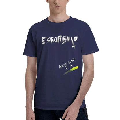 Mens T-Shirt Eskorbuto T Shirts Hipster ANTITODO Summer Tees Pure Cotton Crewneck Short Sleeve Casual Loose Tops Male T Shirt