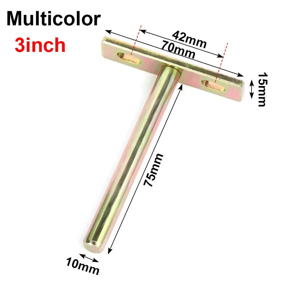 T Shape Metal Shelf Brackets Concealed Brackets Floating Hidden Wall Shelf Supports Screw Mounting Plate High Quality
