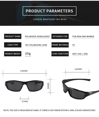 Polarized Fishing Sunglasses Men Women Sun Glasses Fishing Camping Driving Eyewear Outdoor Sports Goggles UV400 Sunglasses