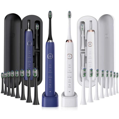 Sonic Electric Toothbrush Smart Ultrasonic Dental Teeth Whitening Rechargeable Adult Tooth Brush Sarmocare S100 With8 Brush Head