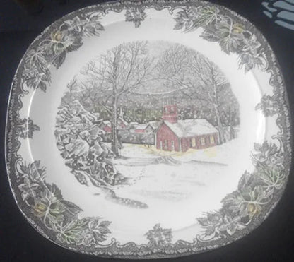 British Friendship Village series, decorative plates, Western food plates