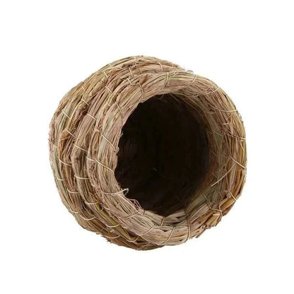 Hanging Hummingbird Bird House Bird's Nest In Straw Garden Nest Woven House Hut Straw Bird Birdhouse House Handwoven