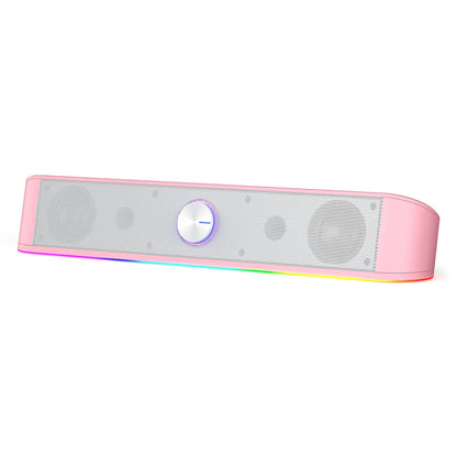 Redragon GS560 Adiemus RGB Desktop Soundbar - 2.0 Channel USB-Powered Gaming Speaker