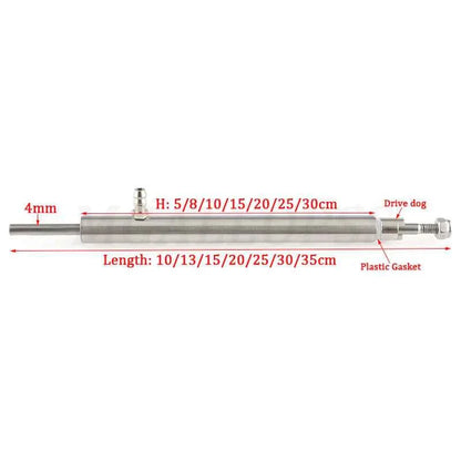 RC Boat L10/13/15/20/25/30/35cm Length Stainless Steel Tube+Grease Nozzle+4mm Stainless Steel Shaft for RC Electric Racing Boat