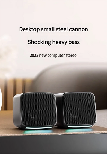 SOREX E-1078 Ultra-Portable USB Multimedia Speakers - 2.0 Channel 6W Stereo Sound for Laptop & PC